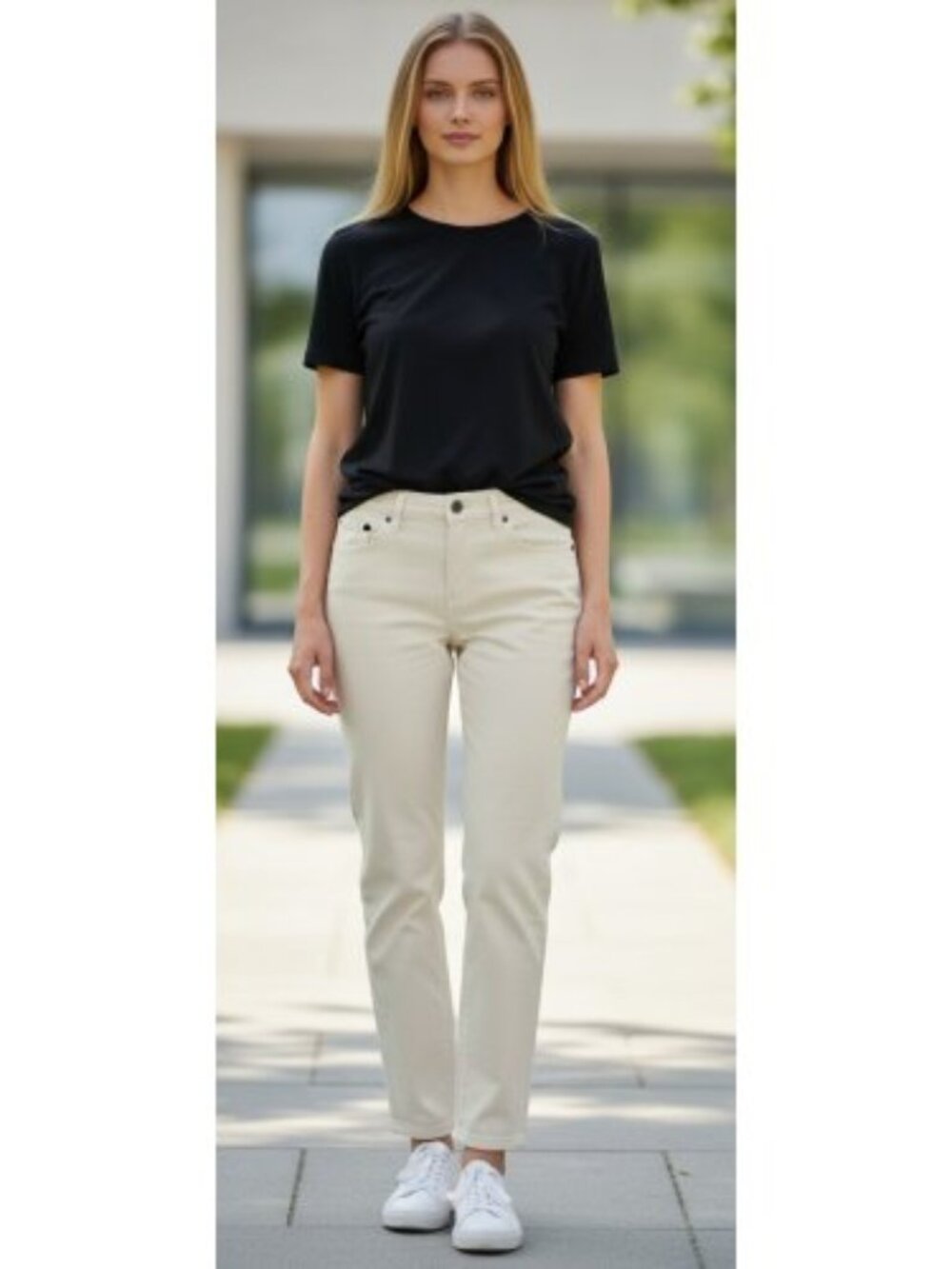 DENIM 24 – 7 White Stretch Denim Jeans Ladies Size 14WP